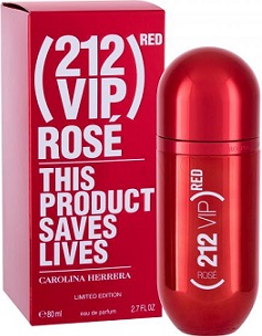 Carolina Herrera 212 VIP Ros� Red n�i parf�m 80ml EDP (Teszter) K�l�nleges Ritkas�g!