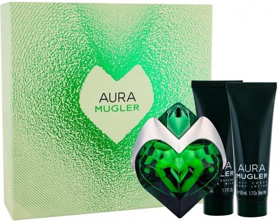 Thierry Mugler Aura n�i parf�mszett 50ml EDP + 50ml test�pol� + 50ml tusf�rd� K�l�nleges Ritkas�g!