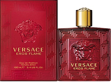 Versace Eros Flame f�rfi parf�mszett    100ml EDP + 10ml EDP + fekete pipere t�ska Ritkas�g!