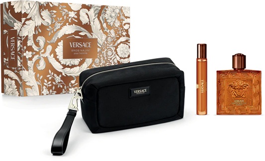 Versace Eros Najim f�rfi parf�mszett 100ml + 10ml tollp. + pipere t�ska Extrait de Parfum Ritkas�g!